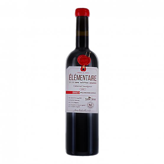 Elementaire 2021 Rouge Sans Sulfites Ajoutés Chez Plaisirs du vin Agen