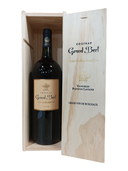 Coffret 1 Magnum de Château Grand Bert AOC Saint Emilion Grand Cru 2022 Chez Plaisirs du vin Agen