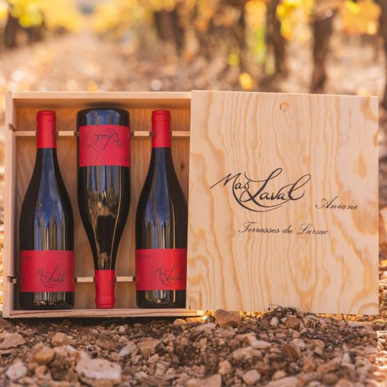 Cuvée Léna 2023 Coffret bois 3 bouteilles Chez Plaisirs du vin Agen